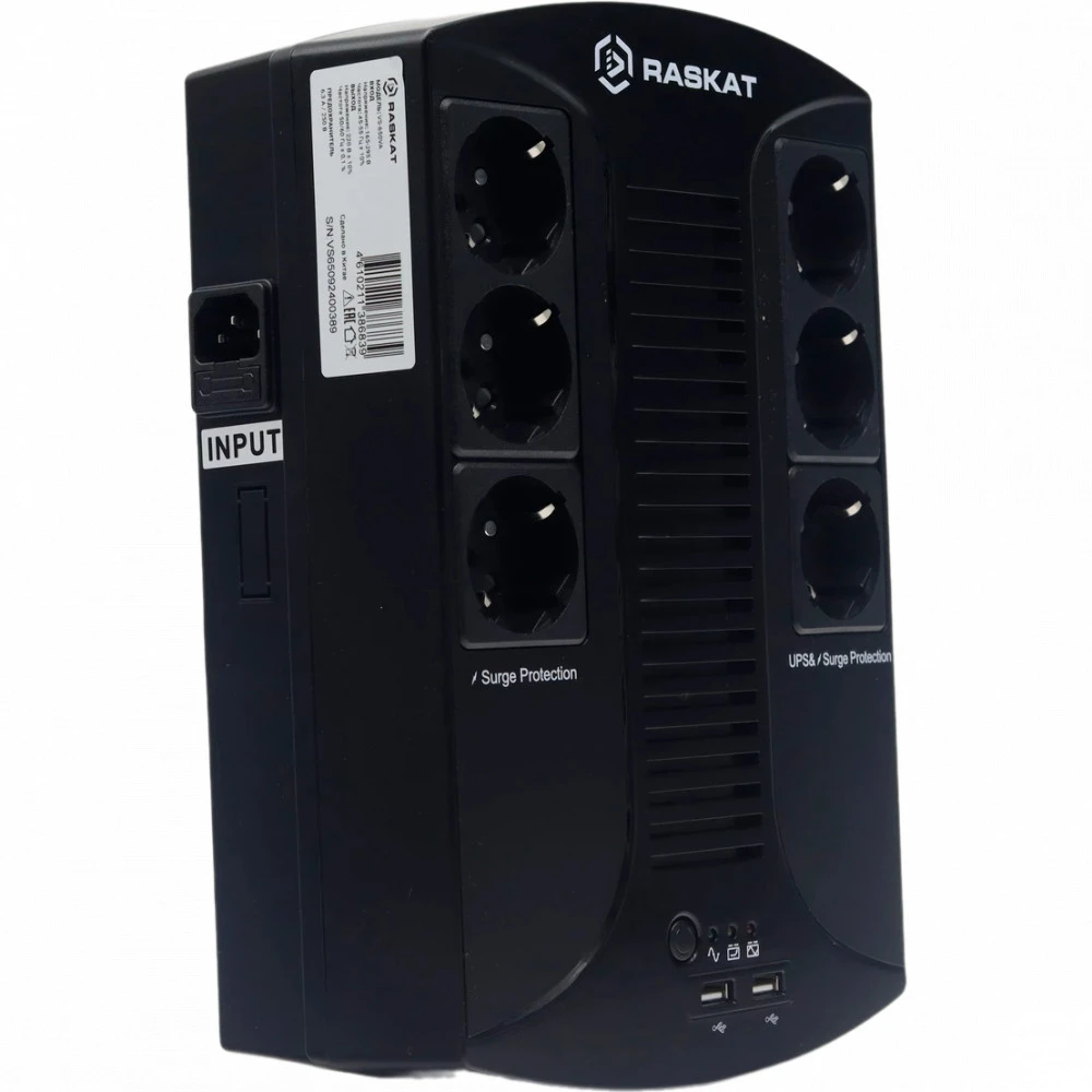 Источник бесперебойного питания Raskat VS-850VA 850 ВА, 510 Вт