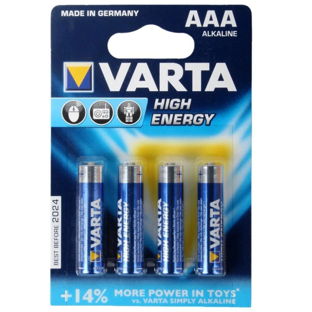 Батарейка VARTA High Energy / Longlife Power 4903121414