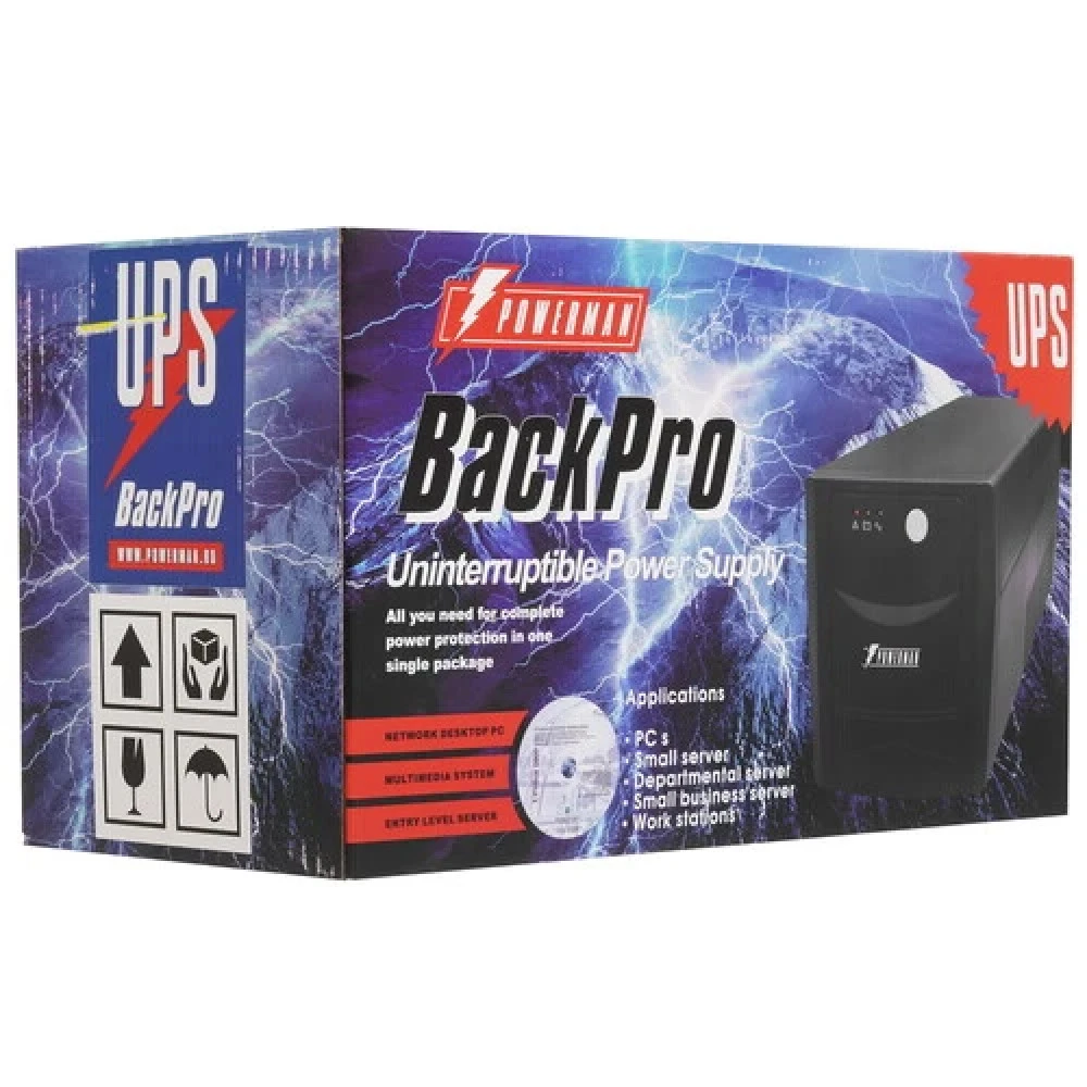 Источник бесперебойного питания Powerman Back Pro 1050 6152120 1050 ВА, 600 Вт