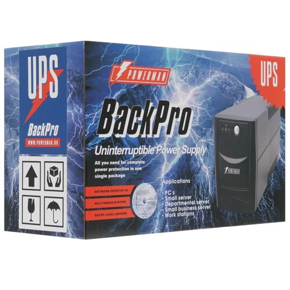 Источник бесперебойного питания Powerman Back Pro 650 650 ВА, 360 Вт
