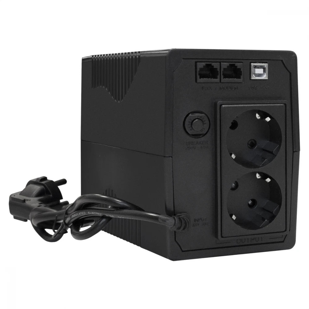 Источник бесперебойного питания ExeGate ULB-800.LCD.AVR.2SH.RJ.USB EP212517RUS 800 ВА, 480 Вт