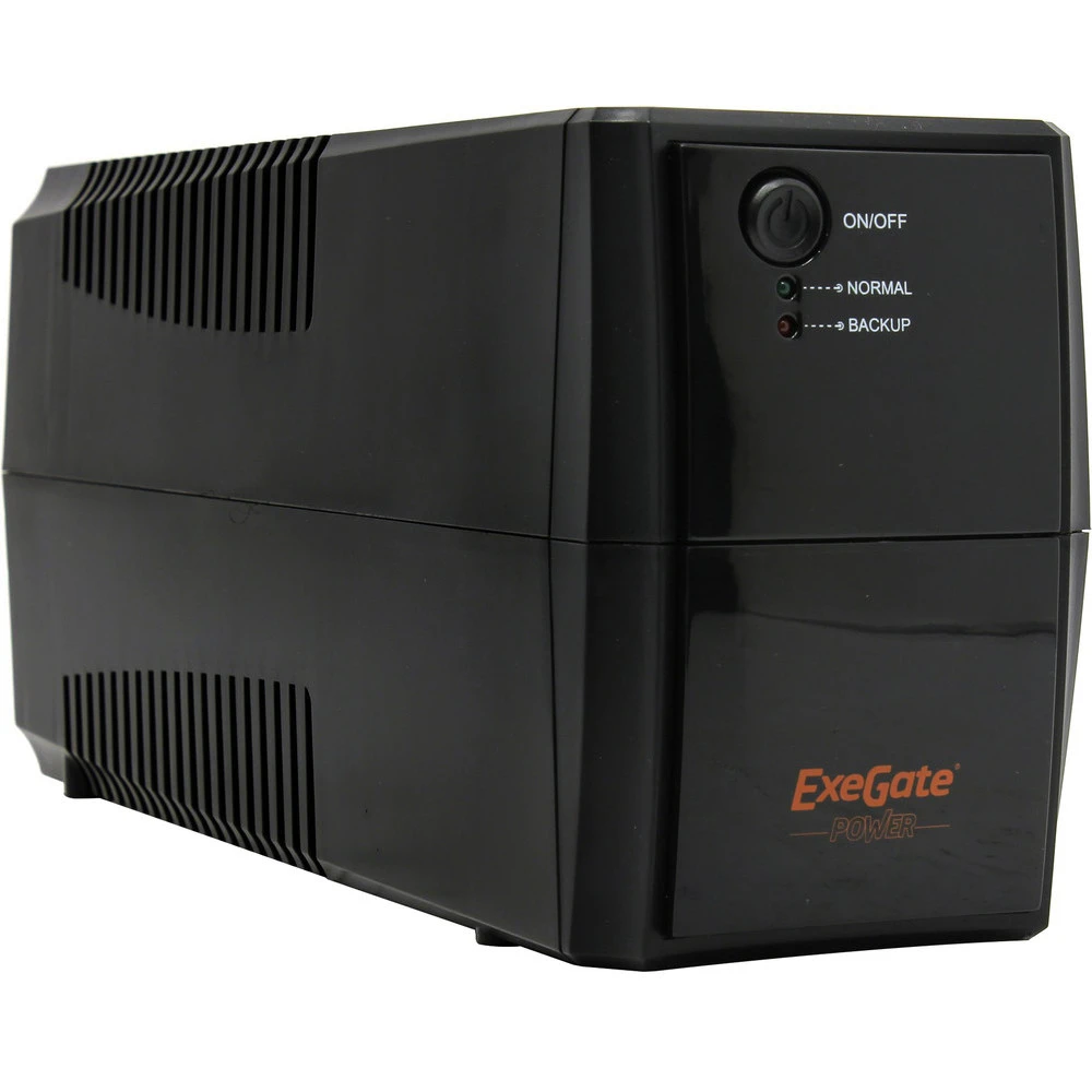 Источник бесперебойного питания ExeGate BNB-600.LED.AVR.2SH EP244543RUS 600 ВА, 360 Вт