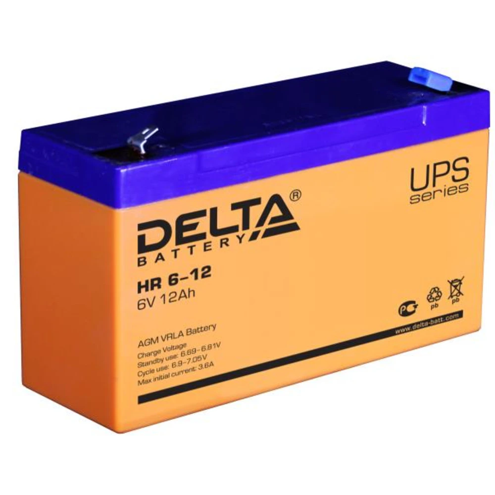 Сменные аккумуляторы АКБ для ИБП Delta Battery HR 6-12 6 В