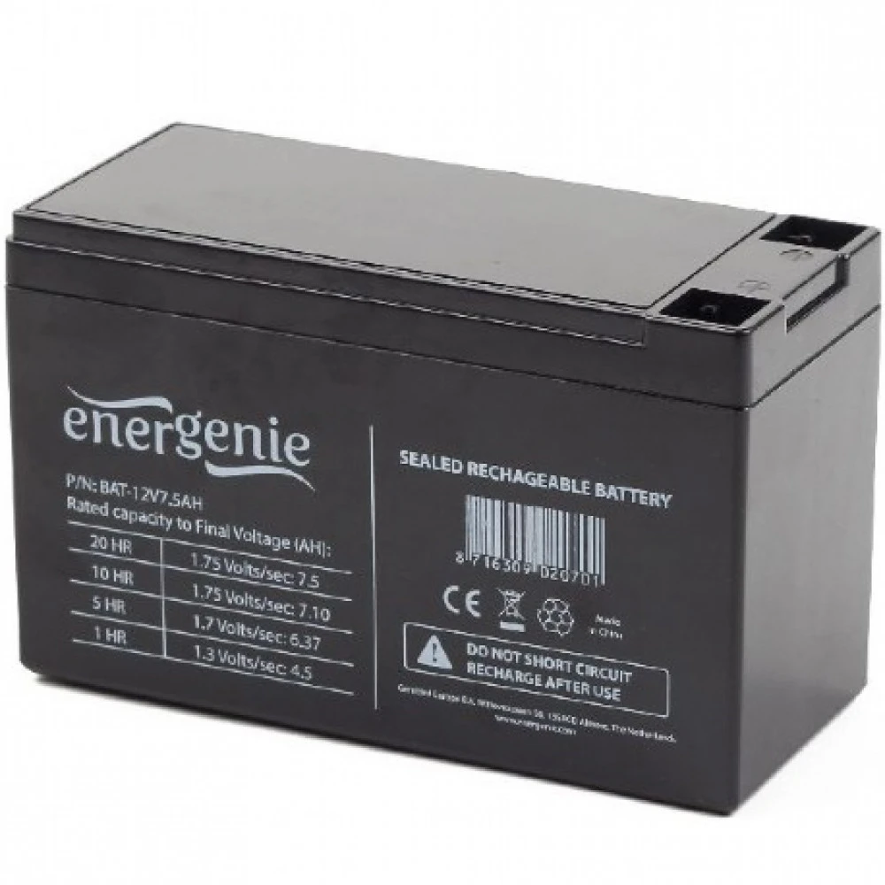 Сменные аккумуляторы АКБ для ИБП Energenie BAT-12V7.5AH 12 В