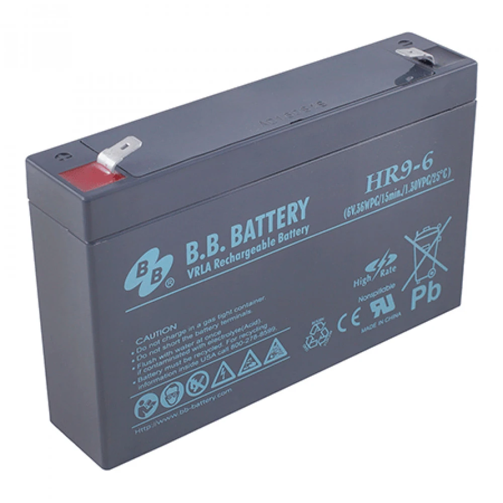 Сменные аккумуляторы АКБ для ИБП B.B. Battery HR 9-6 BB 6 В
