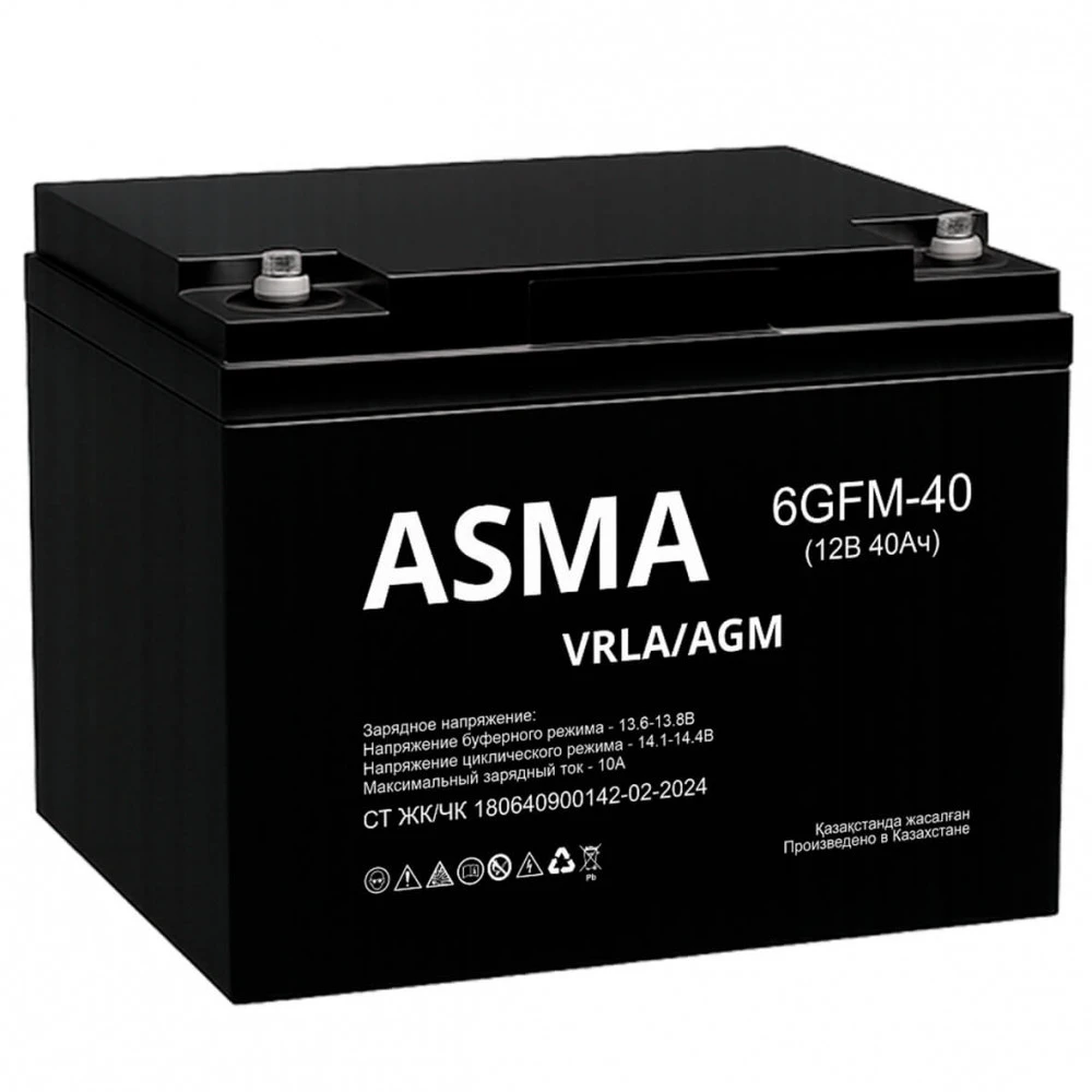 Сменные аккумуляторы АКБ для ИБП Asma 6GFM-40 12 В