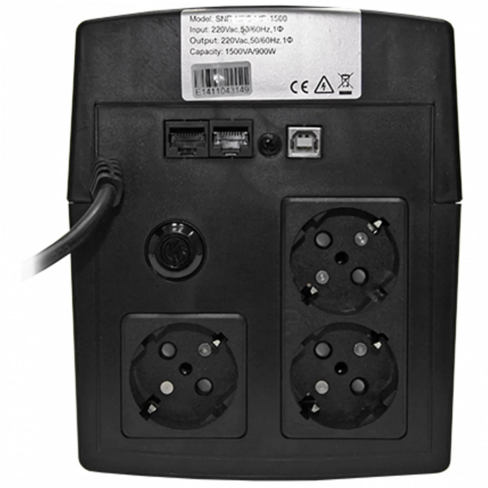 Источник бесперебойного питания SNR SNR-UPS-LID-1500 1500 ВА, 900 Вт