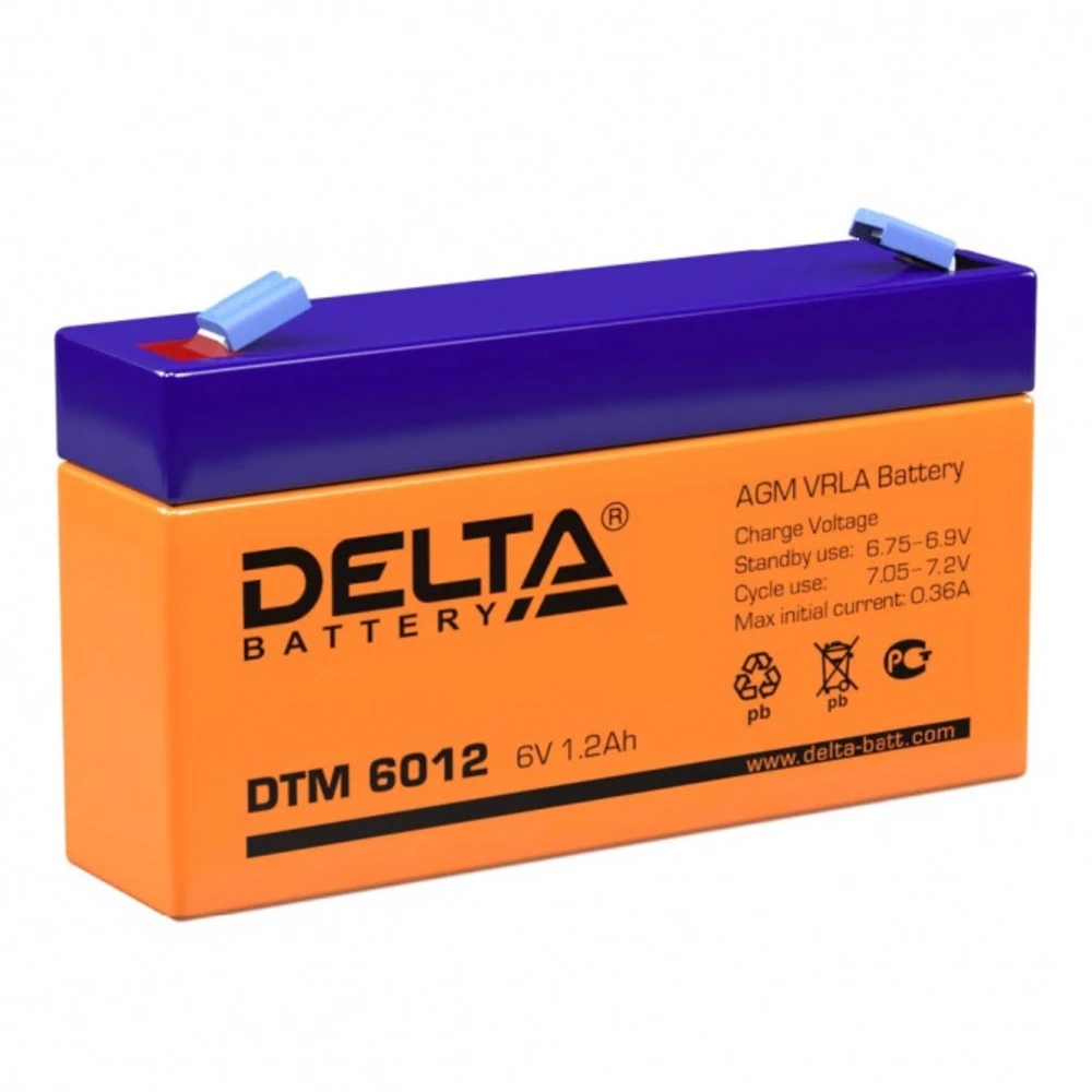 Сменные аккумуляторы АКБ для ИБП Delta Battery DTM 6012 6 В