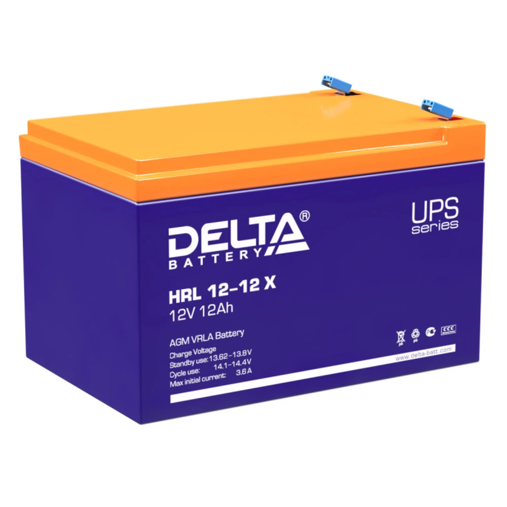 Сменные аккумуляторы АКБ для ИБП Delta Battery HRL 12-12 X 12 В