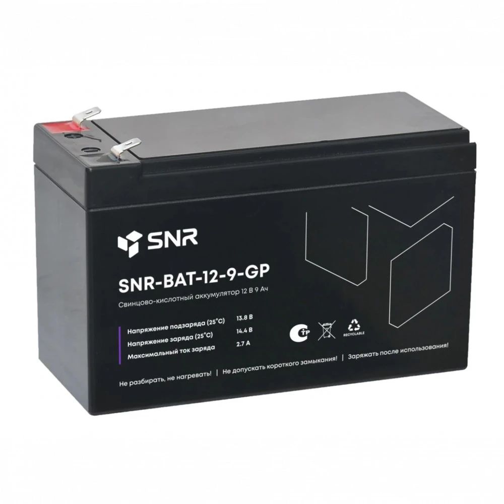 Сменные аккумуляторы АКБ для ИБП SNR SNR-BAT-12-9-GP 12 В