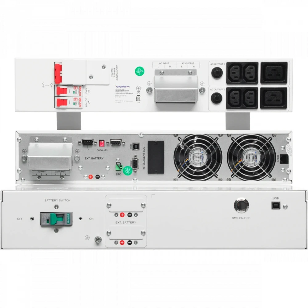 Источник бесперебойного питания IPPON Na+ II RTA 10K i2151389 10000 ВА, 10000 Вт
