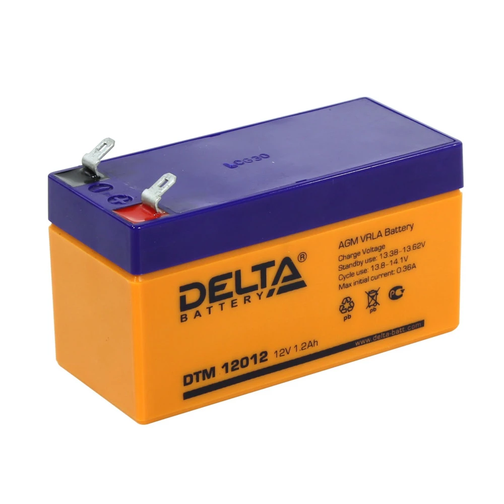 Сменные аккумуляторы АКБ для ИБП Delta Battery DTM 12012 12 В
