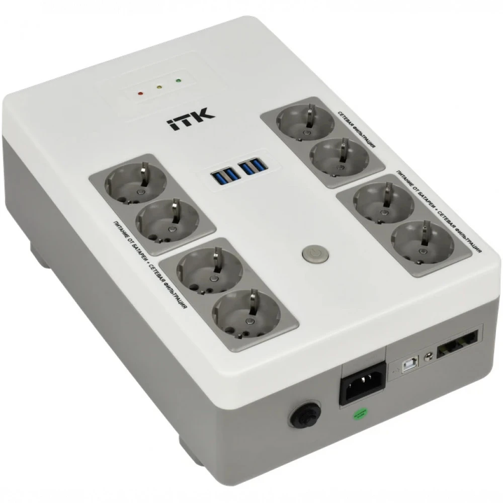 Источник бесперебойного питания ITK EST8-1000VA-1-001 1000 ВА, 600 Вт