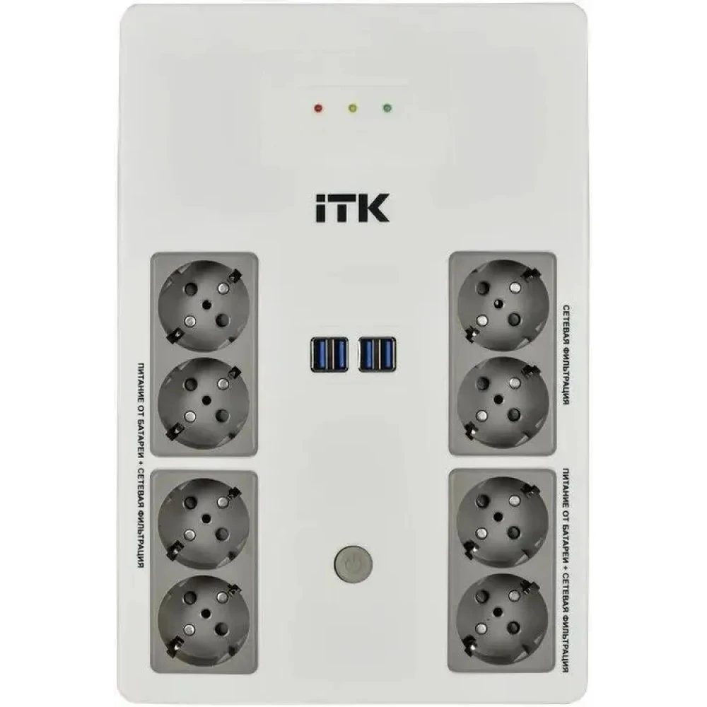 Источник бесперебойного питания ITK Electra EST8-1000VA-1-001-L 1000 ВА, 600 Вт