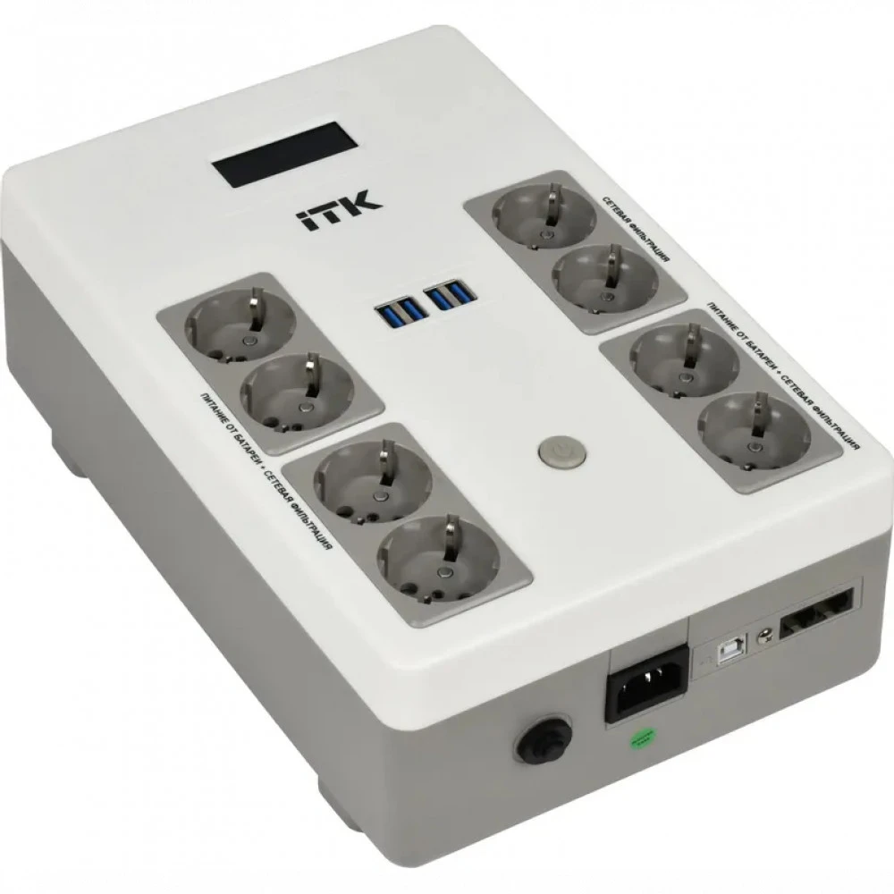 Источник бесперебойного питания ITK Electra EST8-800VA-1-001 800 ВА, 480 Вт