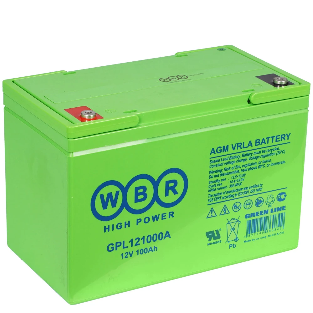 Сменные аккумуляторы АКБ для ИБП WBR GPL 121000A 12 В