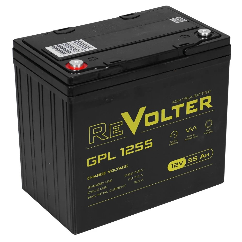 Сменные аккумуляторы АКБ для ИБП Revolter GPL 1255 12 В