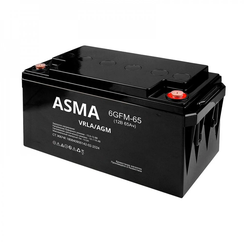 Сменные аккумуляторы АКБ для ИБП Asma 6GFM-65 12 В