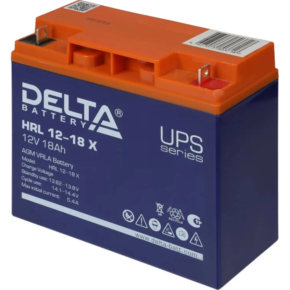 Сменные аккумуляторы АКБ для ИБП Delta Battery DELTA HRL 12-18 X 12 В