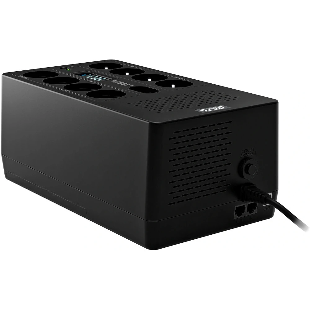 Источник бесперебойного питания Powercom Fly FLY1050EU 1050 ВА, 630 Вт