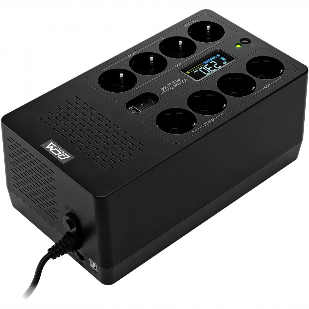 Источник бесперебойного питания Powercom Fly FLY1050EU 1050 ВА, 630 Вт
