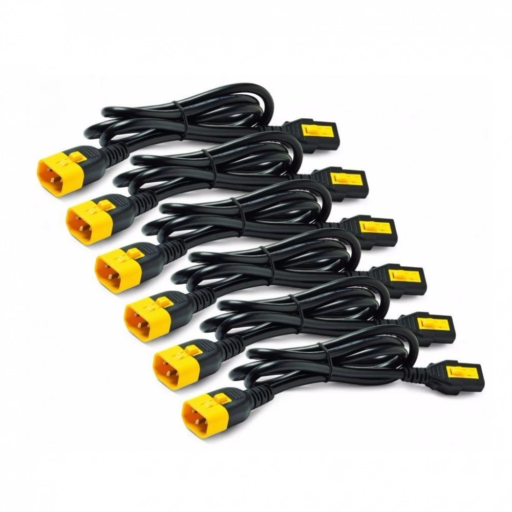Опция для ИБП APC Power Cord Kit (6 шт.) с фиксаторами C13 – C14 AP8706S-WW