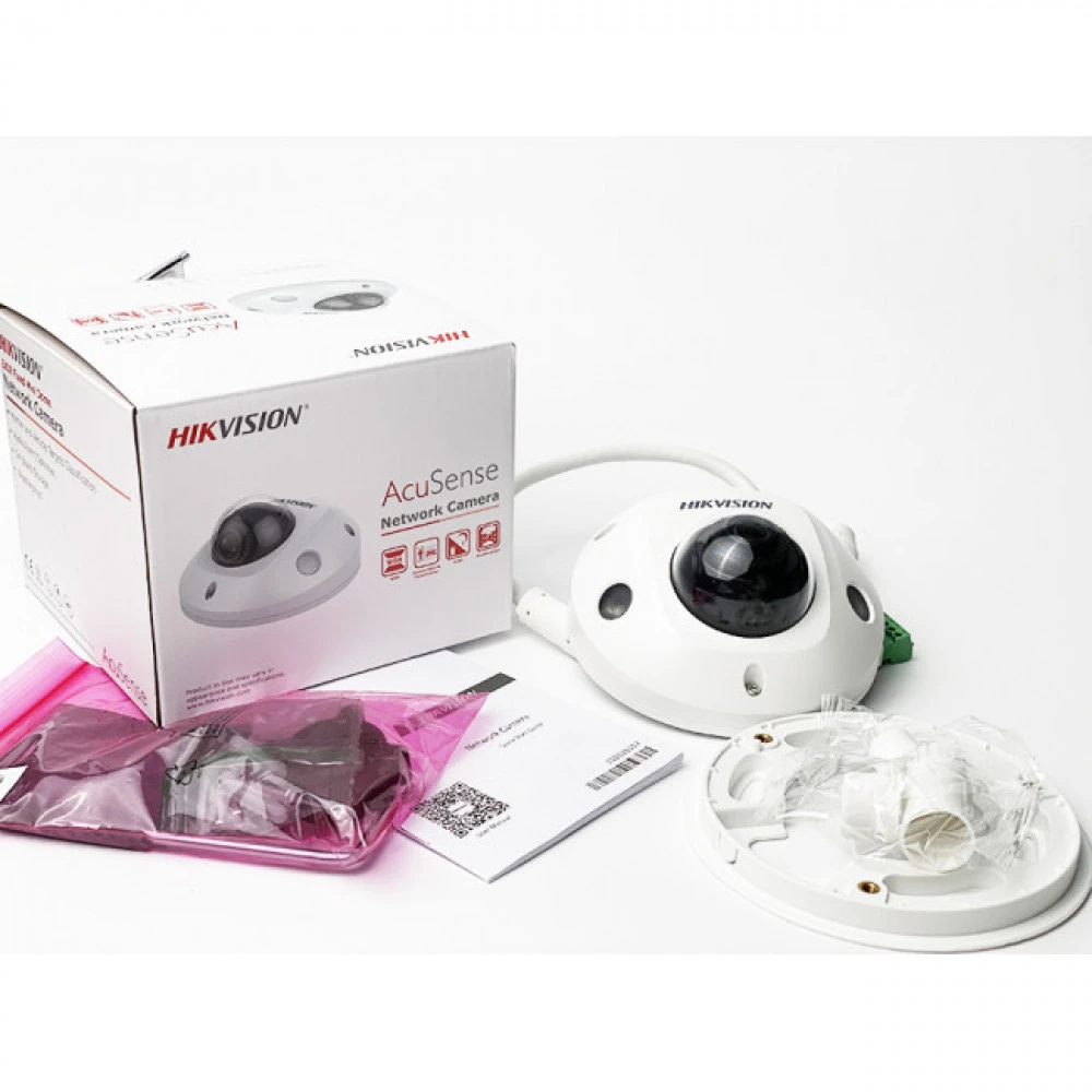 IP видеокамера Hikvision DS-2CD2543G2-IS(2.8 mm) Купольная, Внутренней установки, Проводная, Фиксированный объектив, 2.8 мм, 1/3", 4 Мп ~ 2688×1520