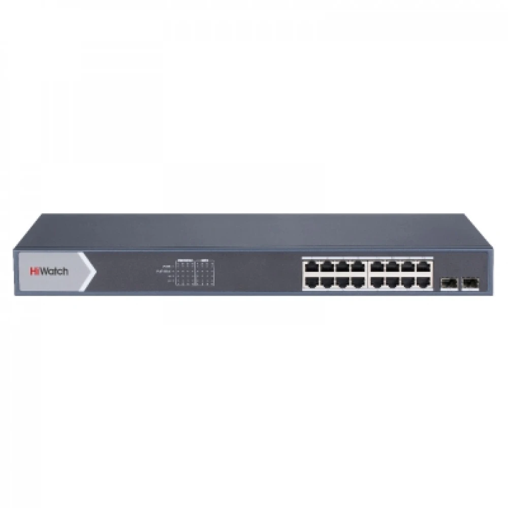 Коммутатор Hikvision DS-S1816GP 1000 Base-T (1000 мбит/с), 2 SFP порта