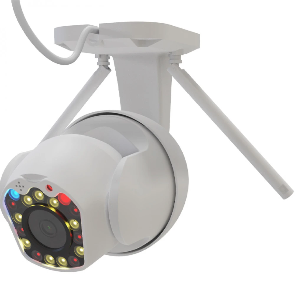 IP видеокамера Ritmix IPC-277S, 1080p Видеоглазок, Уличная, WiFi + Ethernet, Фиксированный объектив, 2 Мп ~ 1920×1080 Full HD