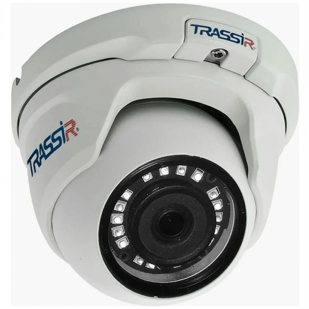 IP видеокамера Trassir TR-D2S5-NOPOE V2 Купольная, Уличная, Проводная, Фиксированный объектив, 3.6 мм, 1/2.9", 2 Мп ~ 1920×1080 Full HD