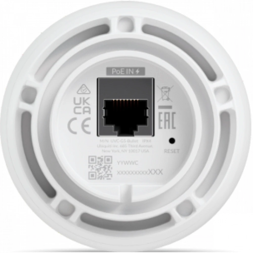 IP видеокамера Ubiquiti Camera G5 Bullet UVC-G5-Bullet Цилиндрическая, Уличная, Проводная, Фиксированный объектив, 2.8 мм, 1/1.8ʺ, 4 Мп ~ 2688×1520
