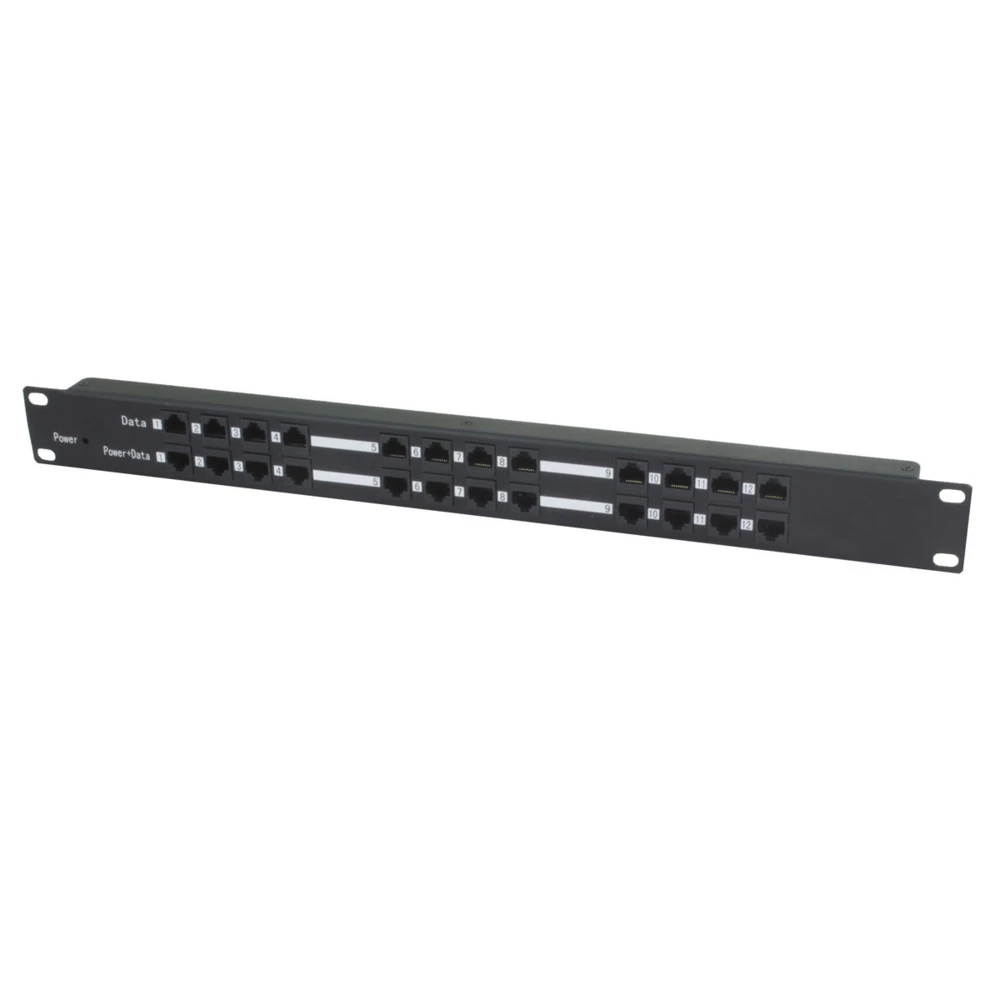 PoE инжектор OSNOVO MIDSPAN-12/P 8 портов, 30 Вт