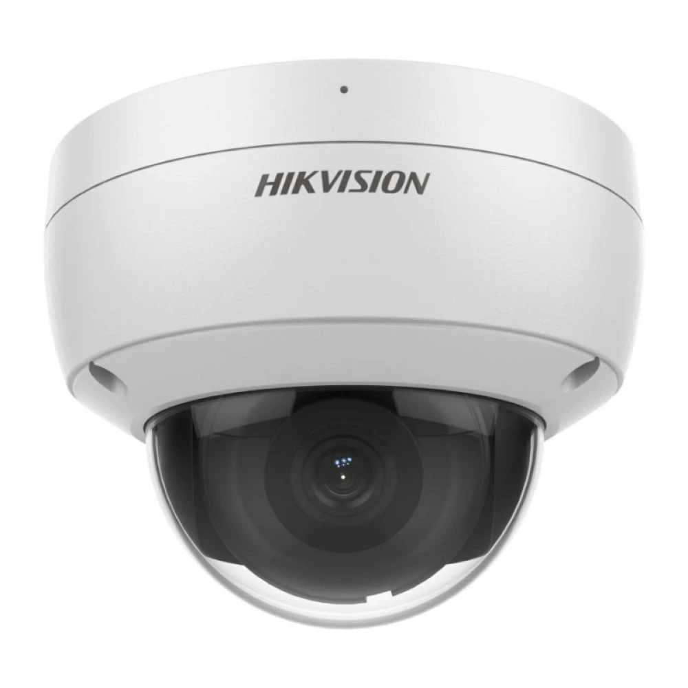 IP видеокамера Hikvision DS-2CD2123G2-IU(D) Купольная, Уличная, Проводная, Фиксированный объектив, 2.8 мм, 1/2.8", 2 Мп ~ 1920×1080 Full HD