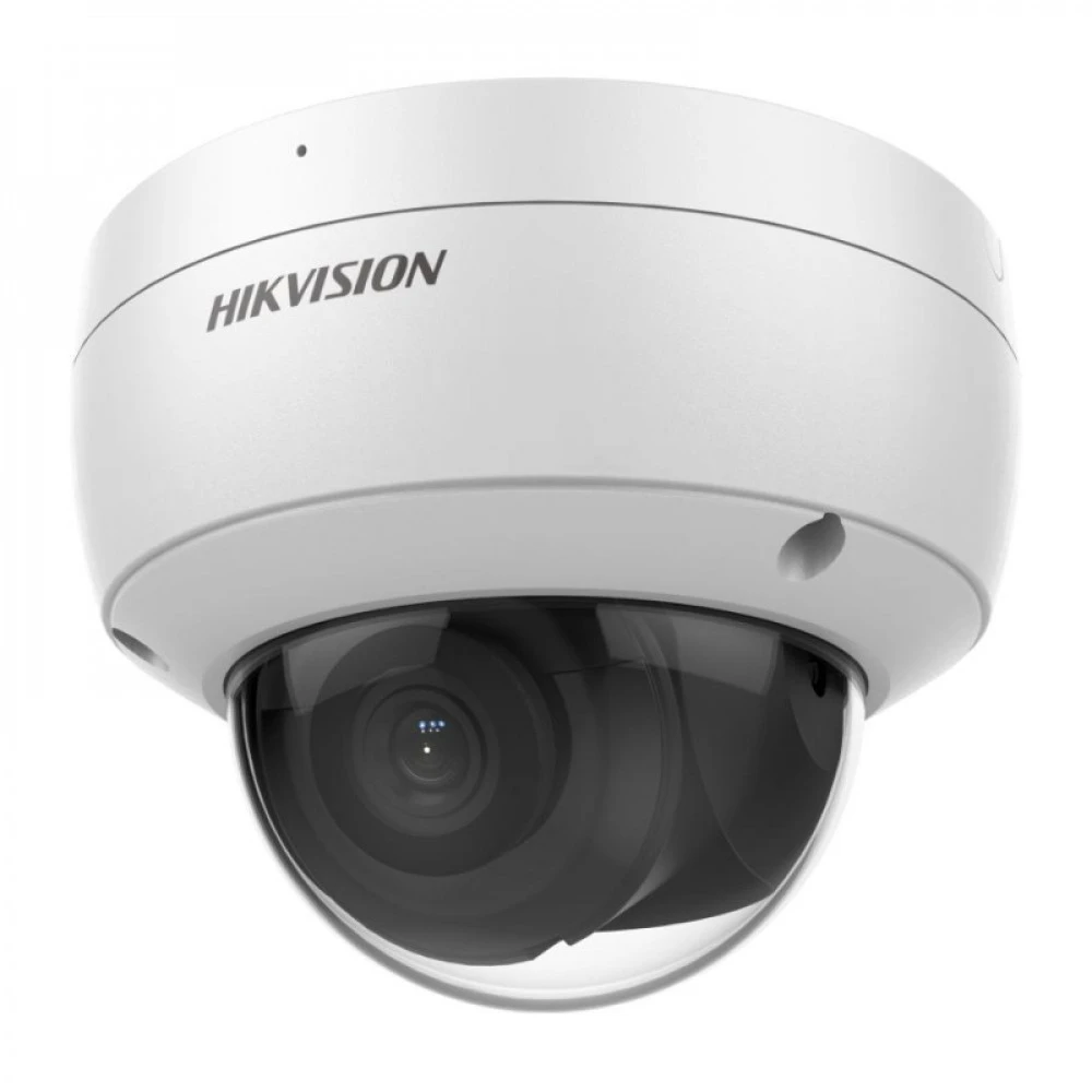 IP видеокамера Hikvision DS-2CD2123G2-IU(D) Купольная, Уличная, Проводная, Фиксированный объектив, 2.8 мм, 1/2.8", 2 Мп ~ 1920×1080 Full HD