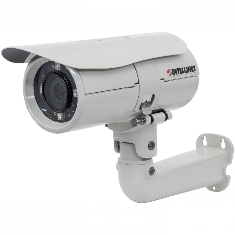 IP видеокамера Intellinet IBC-667IR 551069 Цилиндрическая, Уличная, Проводная, Фиксированный объектив, 3.6 мм, 1/2.7", 2 Мп ~ 1920×1080 Full HD