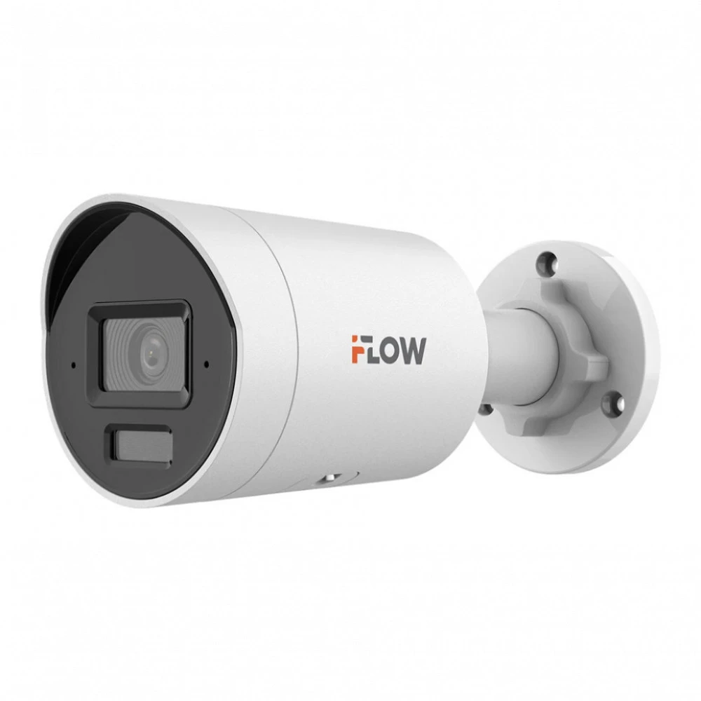 IP видеокамера iFlow F-IC-2142C2M 311329311 Цилиндрическая, Уличная, Проводная, Фиксированный объектив, 2.8 мм, 1/2.9", 4 Мп ~ 2688×1520