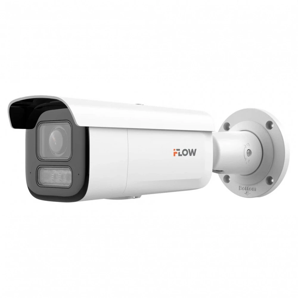 IP видеокамера iFlow F-IC-2642C2MSZ4 311329079 Цилиндрическая, Уличная, Проводная, Моторизованный объектив, 2.8 ~ 12 мм, 1/3", 4 Мп ~ 2688×1520