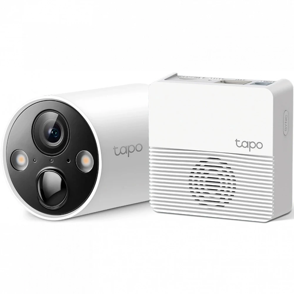 IP видеокамера TP-Link Tapo C420S1 TAPO C420S1 Цилиндрическая, Уличная, WiFi + Ethernet, Фиксированный объектив, 3.18 мм, 1/3", 4 Мп ~ 2560×1440 Quad HD