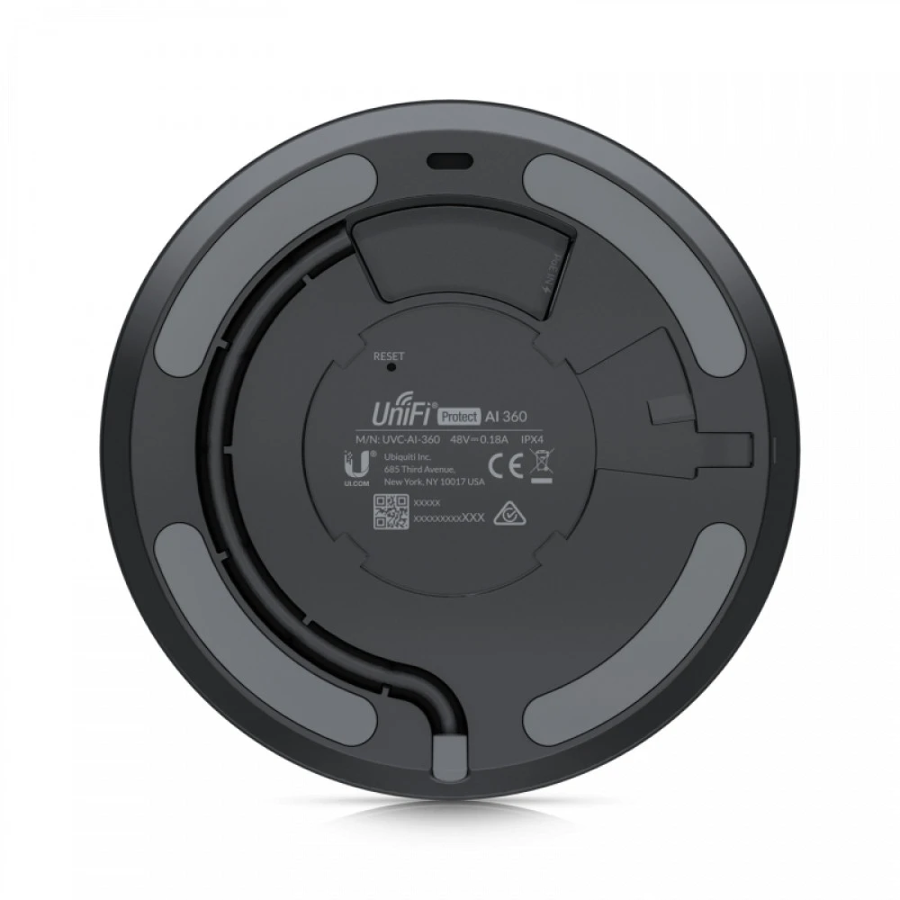 IP видеокамера Ubiquiti Camera AI 360 UVC-AI-360 Рыбий глаз, Внутренней установки, Проводная, Фиксированный объектив, CMOS, 5 Мп ~ 1920x1920 (1:1)
