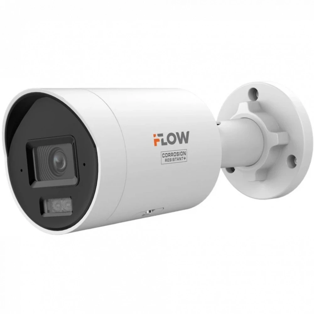 IP видеокамера iFlow F-IC-2149C2M/Y 311332210 Цилиндрическая, Уличная, Проводная, Фиксированный объектив, 2.8 мм, 1/1.8ʺ, 4 Мп ~ 2688×1520