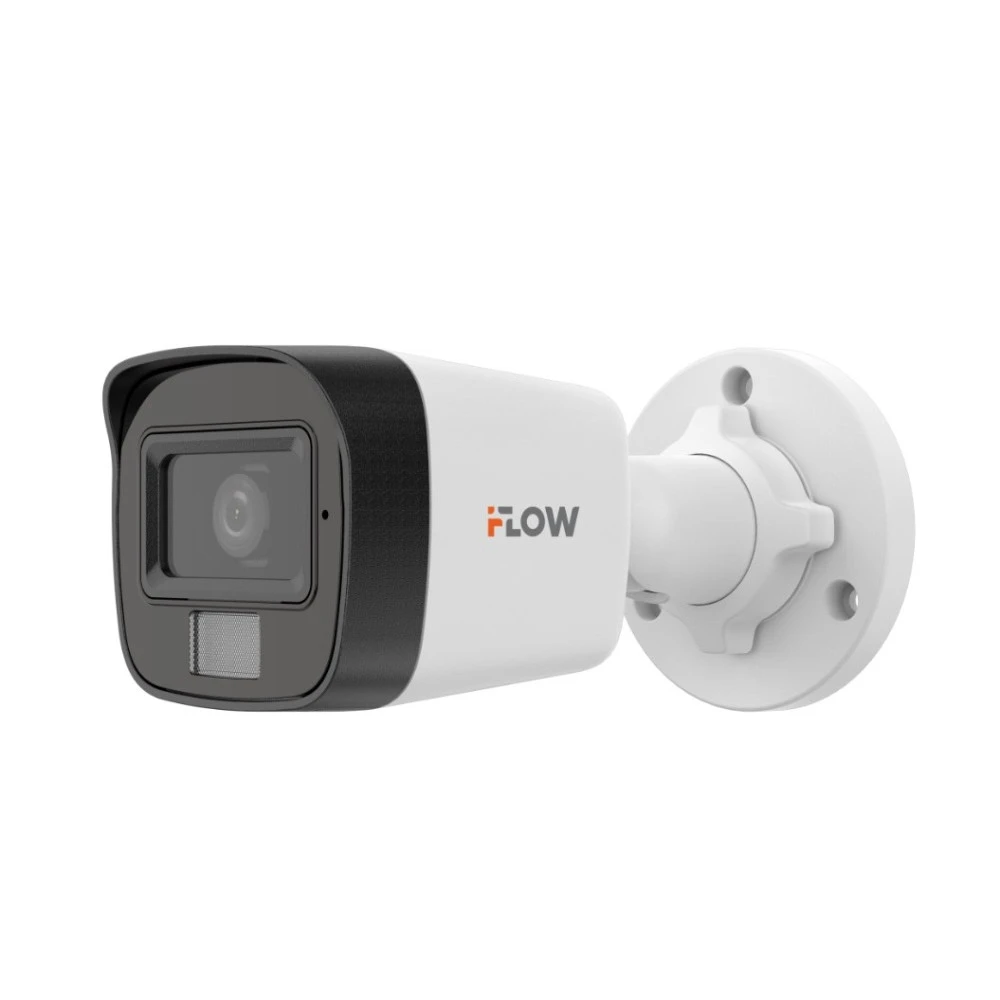 IP видеокамера iFlow F-IC-1142M 311334563 Цилиндрическая, Уличная, Проводная, Фиксированный объектив, 2.8 мм, 1/2.8", 4 Мп ~ 2560×1440 Quad HD