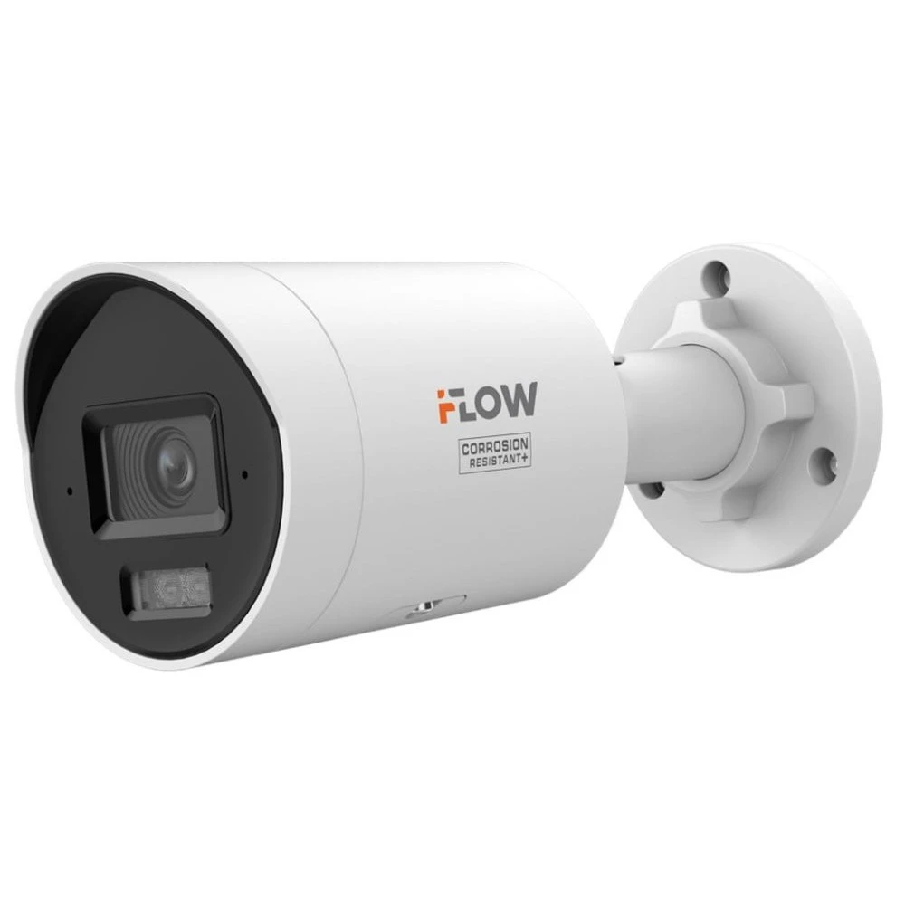 IP видеокамера iFlow F-IC-2149C2M/AY 311332211 Цилиндрическая, Уличная, Проводная, Фиксированный объектив, 2.8 мм, 1/1.8ʺ, 4 Мп ~ 2688×1520