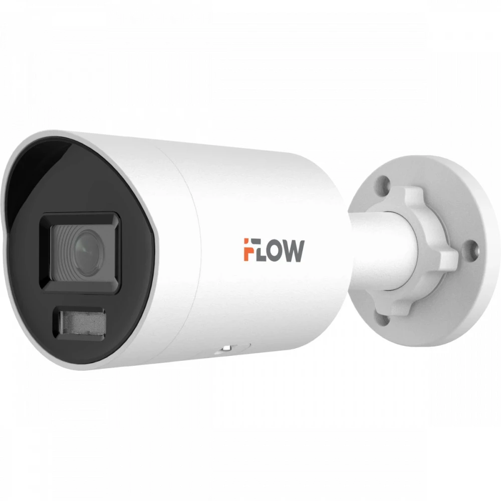 IP видеокамера iFlow F-IC-2146CM 311329556 Цилиндрическая, Уличная, Проводная, Фиксированный объектив, 2.8 мм, 1/1.8ʺ, 4 Мп ~ 2688×1520