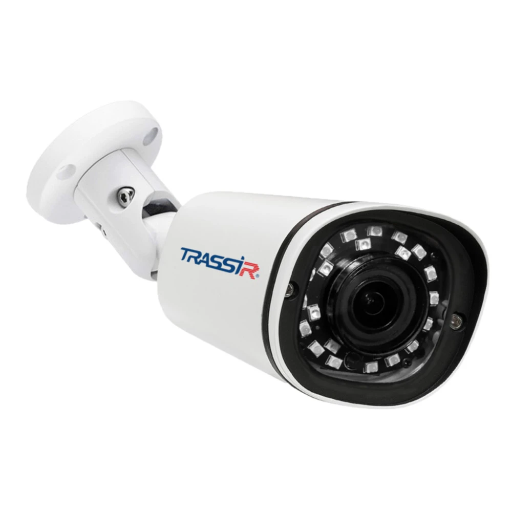 IP видеокамера Trassir TR-D2121IR3 (2.8 MM) Цилиндрическая, Уличная, Проводная, Фиксированный объектив, 2.8 мм, 1/2.9", 2 Мп ~ 1920×1080 Full HD