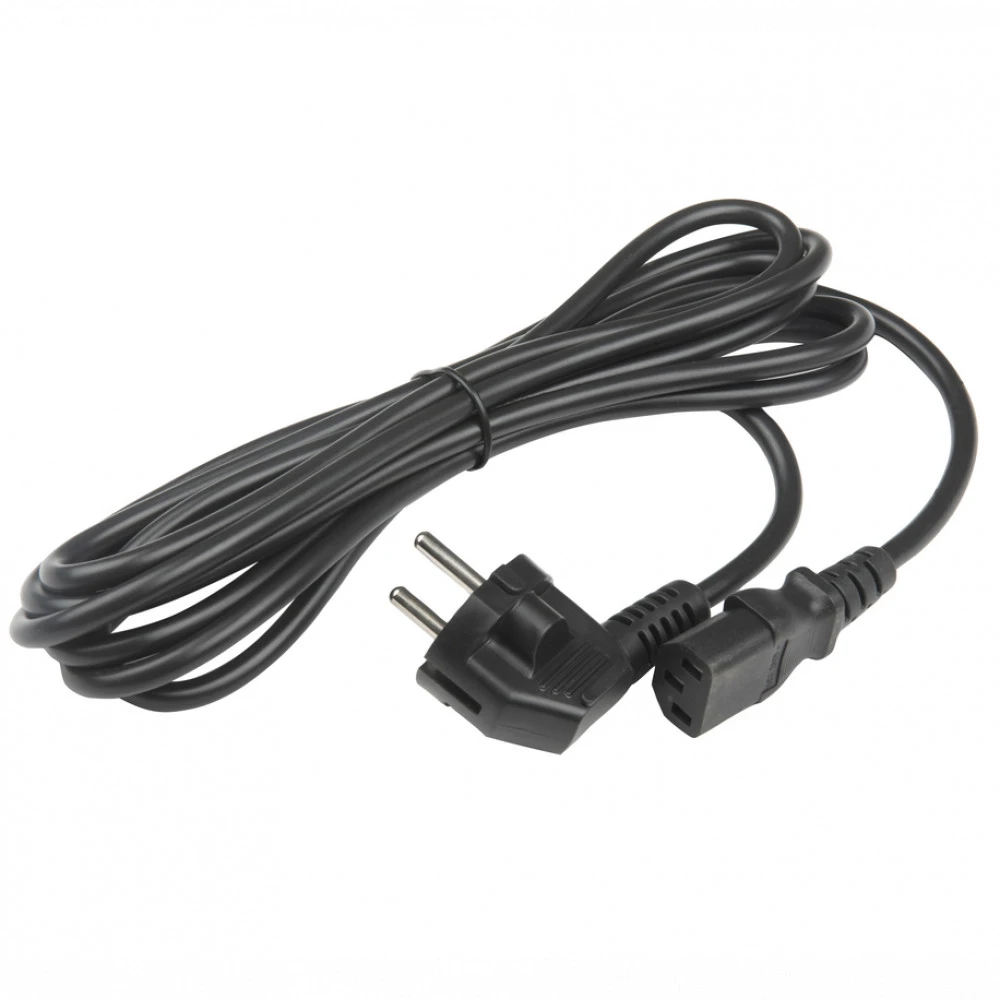 Кабель питания Hyperline PWC-IEC13-SHM-3.0-BK