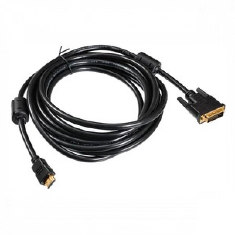 Кабель интерфейсный Buro HDMI-19M-DVI-D-5M