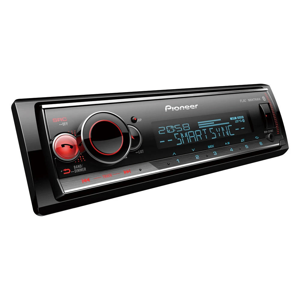 Pioneer Автомагнитола MVH-S520BT 1DIN 4x50Вт