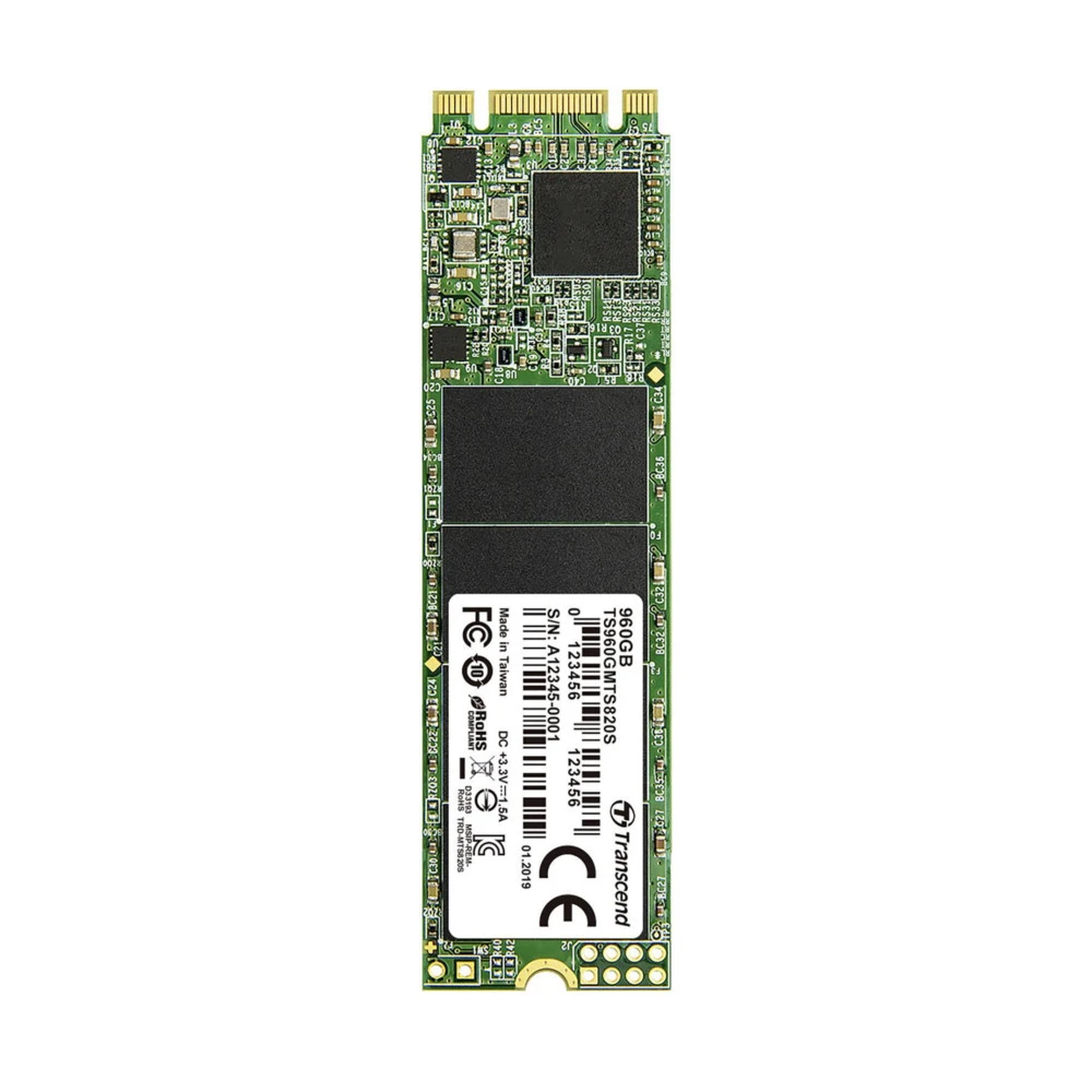 Жесткий диск Transcend 960Gb MTS820 TS960GMTS820S SSD (твердотельные), 960 ГБ, M.2, PCIe