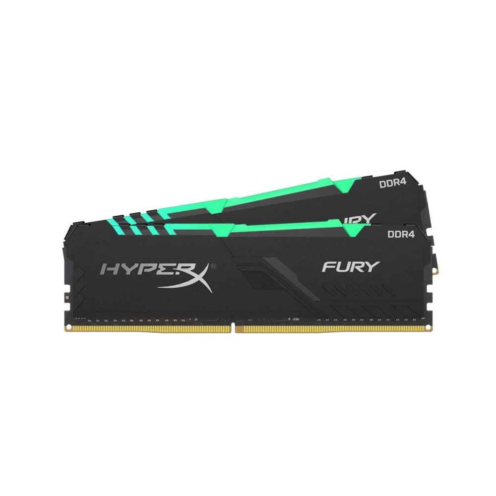 ОЗУ Kingston HyperX Fury 16GB 2400MHz DDR4 CL15 DIMM (Kit of 2) HX424C15FB3AK2/16 DIMM, DDR4, 16 Гб (2 х 8 Гб), 2400 МГц