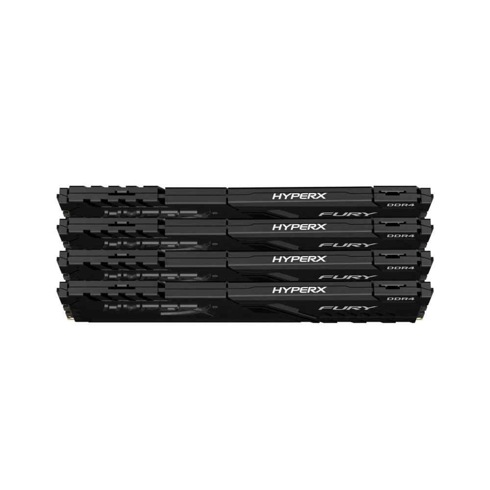 ОЗУ Kingston HyperX Fury 32GB 2400MHz DDR4 CL15 DIMM (Kit of 4) HX424C15FB3K4/32 DIMM, DDR4, 32 Гб (4 х 8 Гб), 2400 МГц